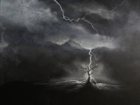 Framed Lightning Print