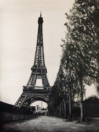 Framed Paris in the Park Print
