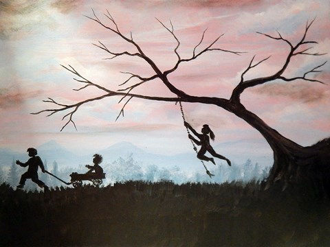 Framed Autumn Fun Print