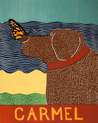 Framed Carmel Butterfly Choc Print