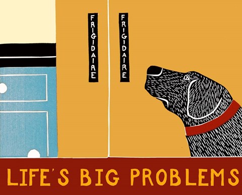 Framed Life&#39;s Big Problems Banner Print