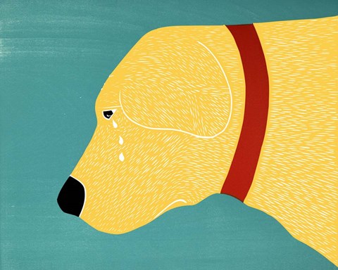 Framed They Sense When You Go Away Yellow Print