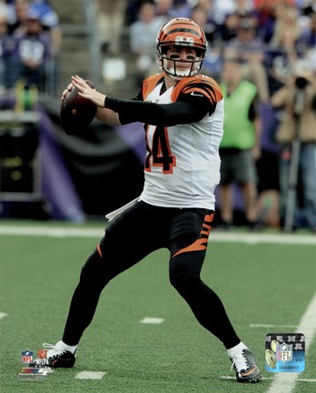 Framed Andy Dalton 2015 Action Print