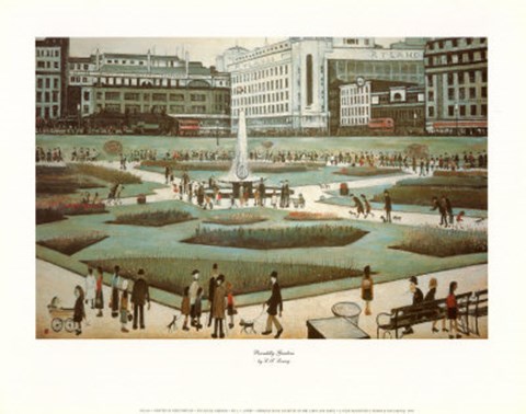 Framed Piccadilly Gardens Print
