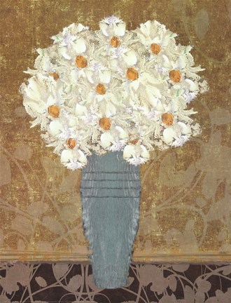 Framed Bouquet Of Daisies II Print