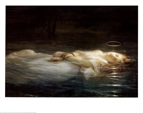 Framed La Jeune Martyre Print