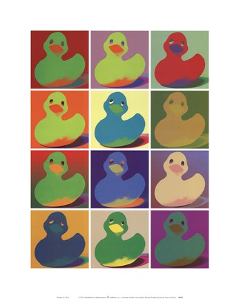 Framed Pop Art Ducky Print