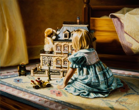 Framed Doll House Print
