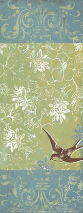 Framed Spring Damask II Print