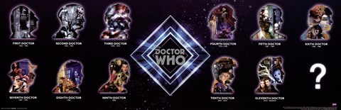 Framed Doctor Who - Silhouettes Print