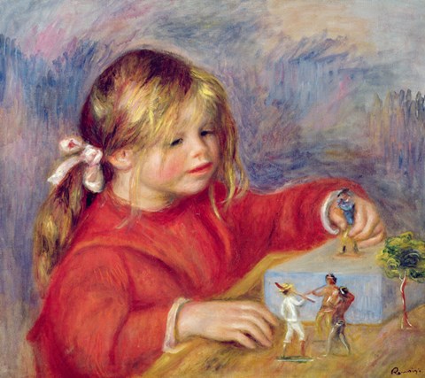 Framed Claude Renoir at play, c.1905 Print