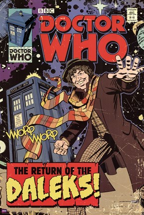 Framed Doctor Who - Return Of The Daleks Print