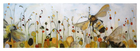 Framed Summer Bees Print