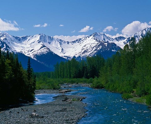 Framed Chugach Mountains, Alaska Print