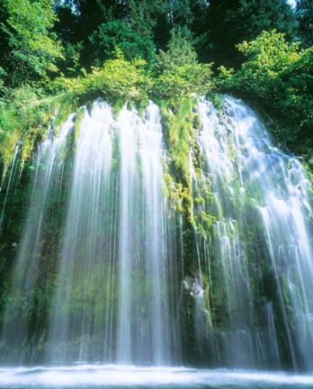 Framed Mossbrae Falls, CA Print