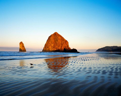 Framed Haystack Rock Print
