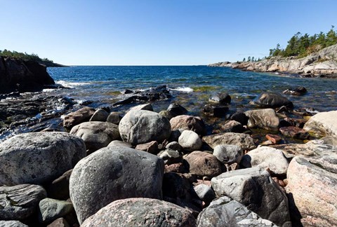 Framed North Shore Lake Superior, Ontario, Canada Print