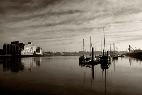 Framed Early Morning River Suir, Waterford City, Ireland Print