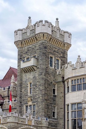 Framed Tower on Casa Loma Castle, Toronto, Ontario, Canada Print