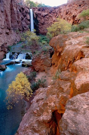 Framed Havasu Falls, Grand Canyon National Park, Arizona Print