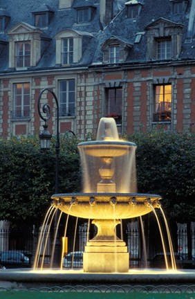 Framed Place Des Vosges, Paris, France Print