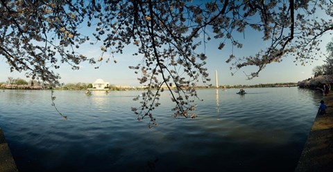Framed Jefferson Memorial, Potomac River, Washington DC Print