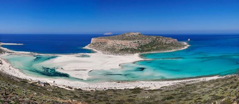 Framed Balos Beach, Gramvousa Peninsula, Crete, Greece Print