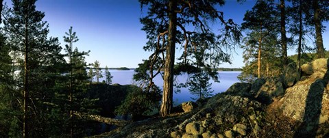 Framed Lake Saimaa, Puumala, Finland Print