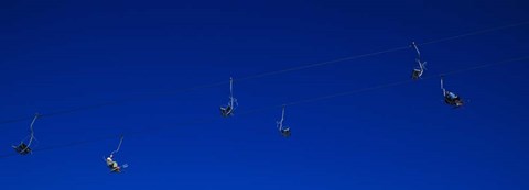 Framed Ski Lifts in Stuben, Austria Print