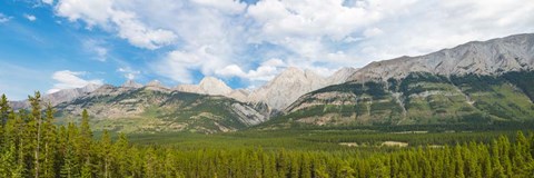 Framed Canadian Rockies, Smith-Dorrien Spray Lakes Trail, Alberta, Canada Print