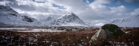 Framed Clouds over Mountains, Glencoe, Scotland Print