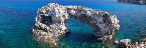 Framed Es Pontas Natural Arch Balearic Islands, Spain Print