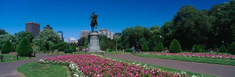 Framed Paul Revere Statue, Boston Public Garden, Massachusetts Print
