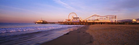 Framed Santa Monica Pier, California Print