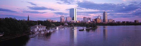 Framed Back Bay, Boston Print