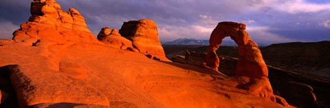 Framed Mountains in Arches National Park, Utah Print