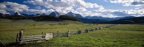 Framed Sawtooth Mountains, Idaho Print