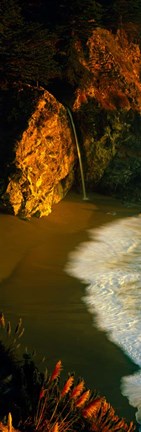 Framed McWay Falls, Julia Pfeiffer Burns State Park, Monterey County, California Print