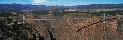 Framed Royal Gorge Bridge, Arkansas River, CO Print