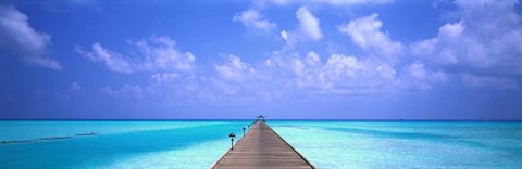 Framed Holiday Island, Maldives Print