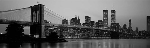 Framed Brooklyn Bridge, Manhattan, NYC Print