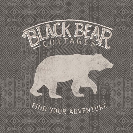 Framed Soft Lodge I Dark Print