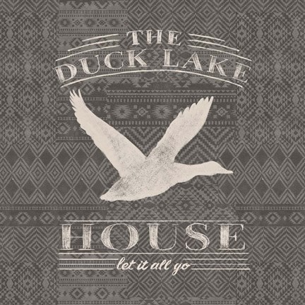 Framed Soft Lodge II Dark Print