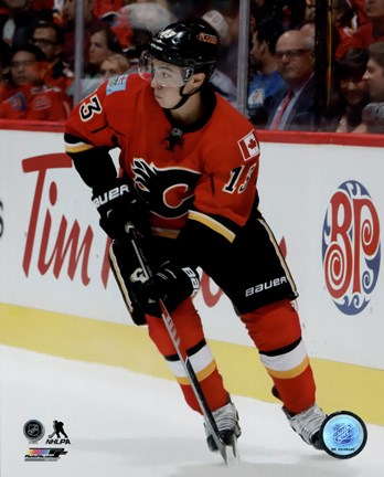 Framed Johnny Gaudreau 2015-16 Action Print