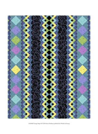 Framed Vintage Stripe II Print