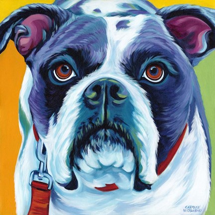 Framed Cute Pups II Print