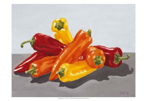 Framed Pepper Collection I Print