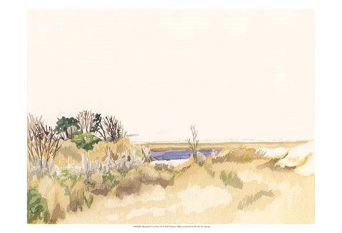 Framed Minimalist Coastline III Print