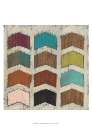 Framed Chevron Matrix IV Print