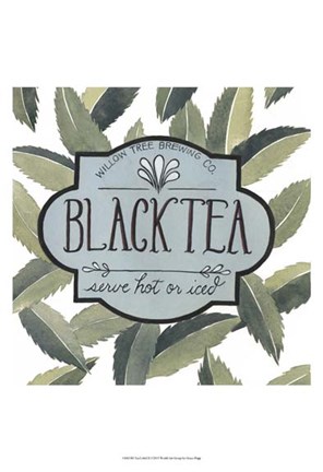 Framed Tea Label II Print